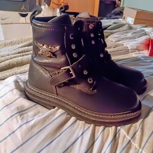 Harley-Davidson Black Leather Boots